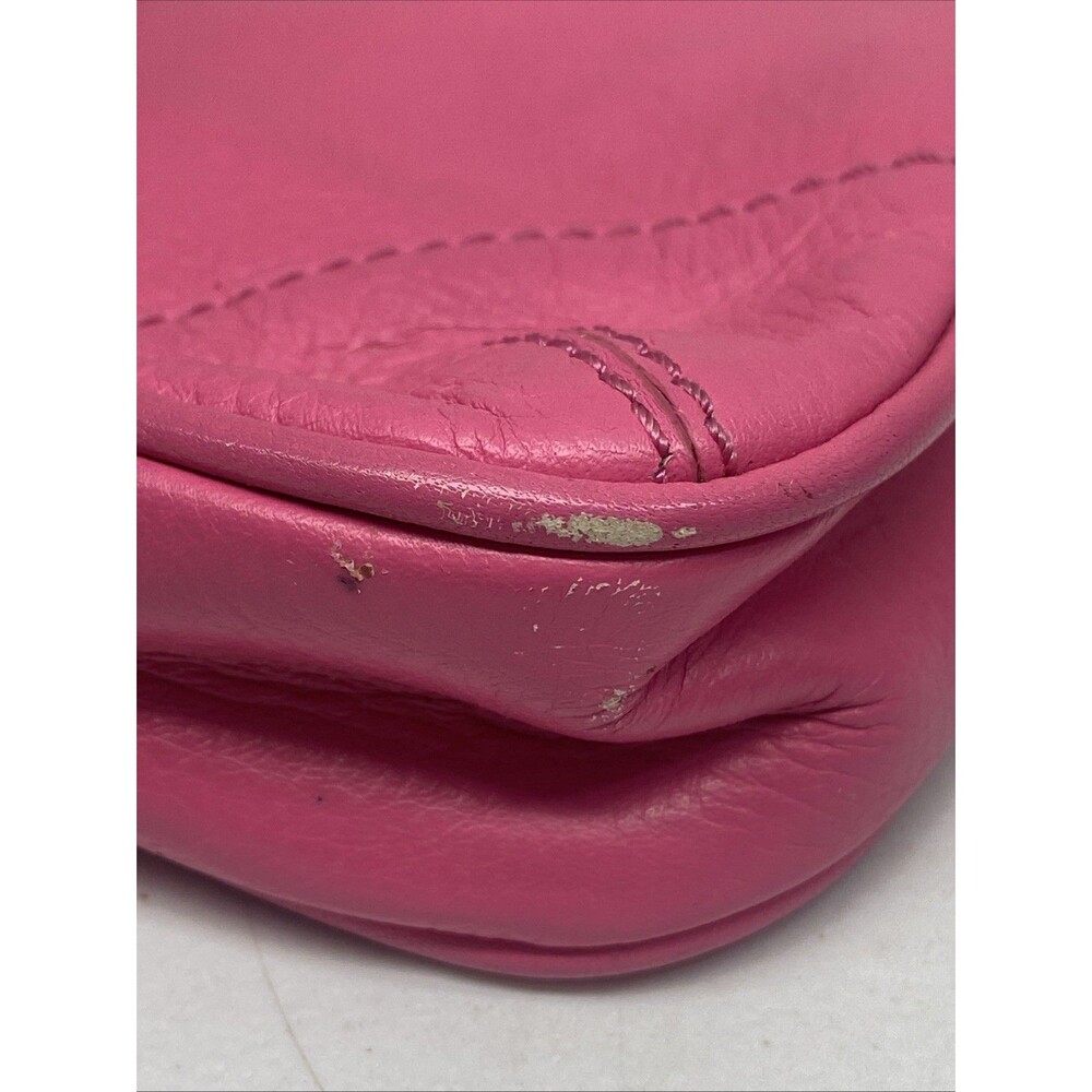 Juicy Couture Pink Genuine Leather Baguette / Mini Bag - Picture 7 of 16
